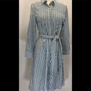 JCrew Tie Waist Shirtdress